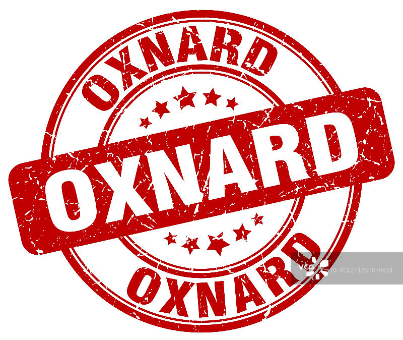 奥克斯纳德红色复古圆形橡胶邮戳图片素材