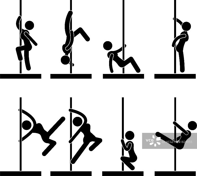 钢管舞系列图标图片素材