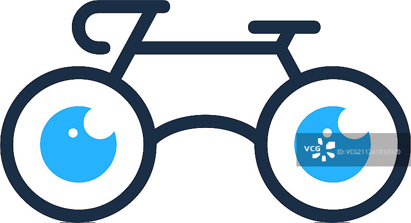 视觉自行车标志图标设计图片素材