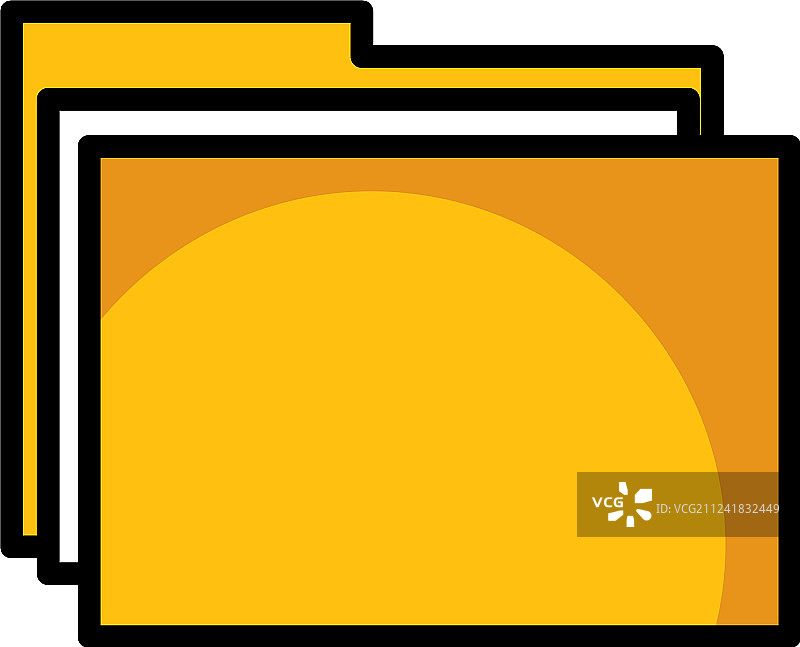 文件夹卡通阴影图片素材