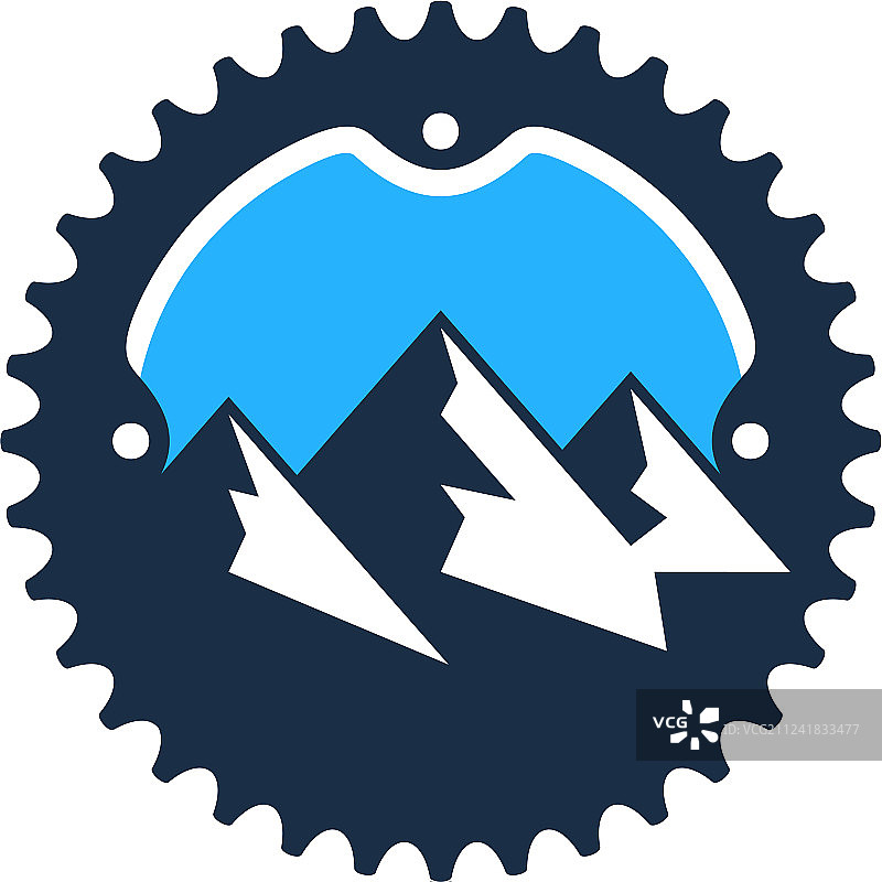 山地自行车logo图标设计图片素材