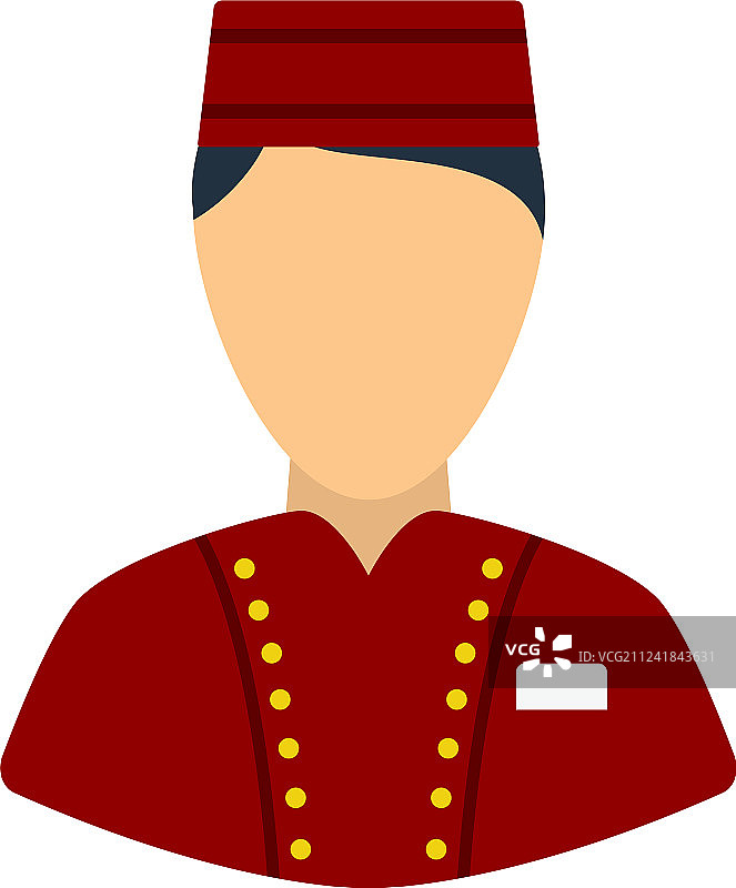 酒店服务员图标图片素材