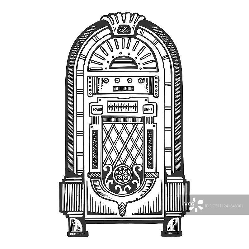 点唱机雕刻图片素材