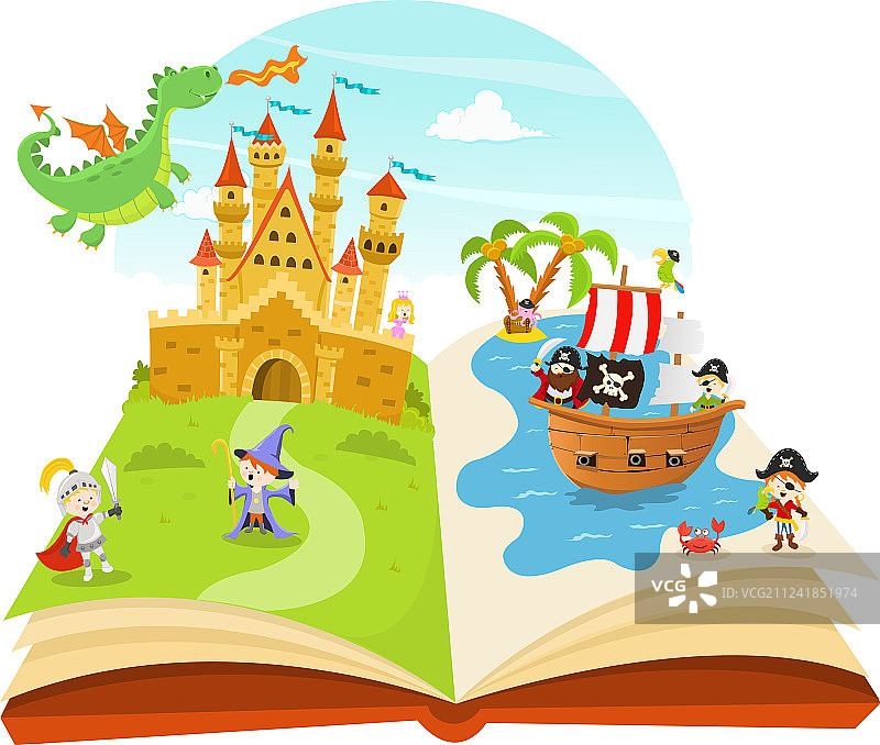 童话故事立体书图片素材