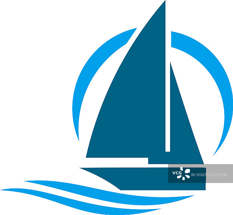 海浪上的船图片素材