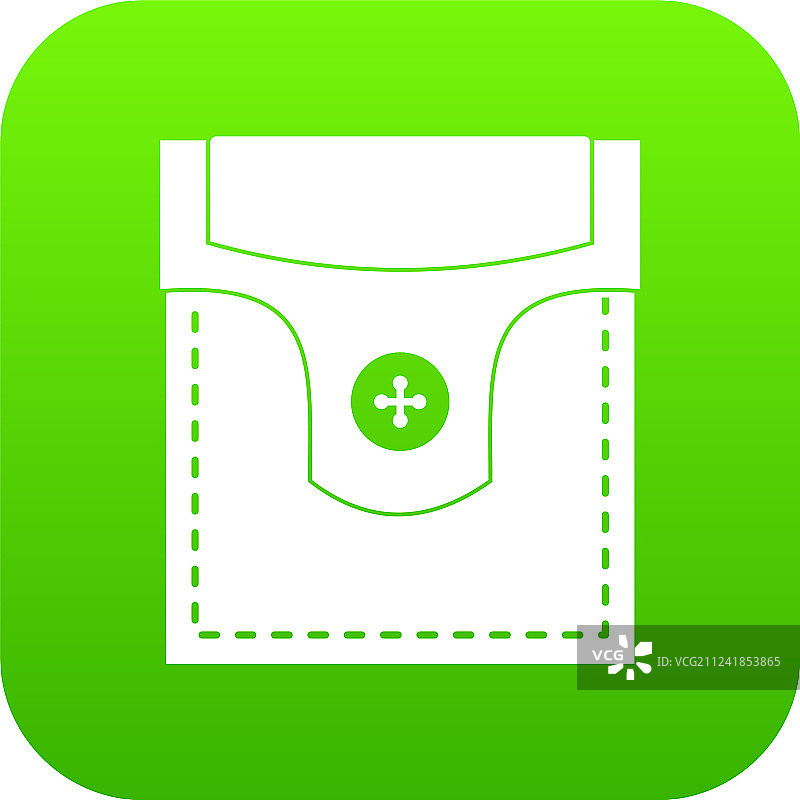 带按钮图标的阀门口袋数字绿色图片素材