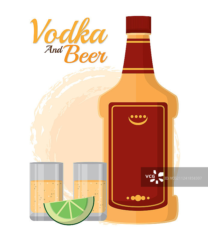 伏特加和啤酒图片素材