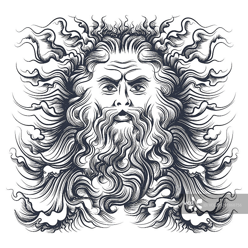 海王星头像图片素材