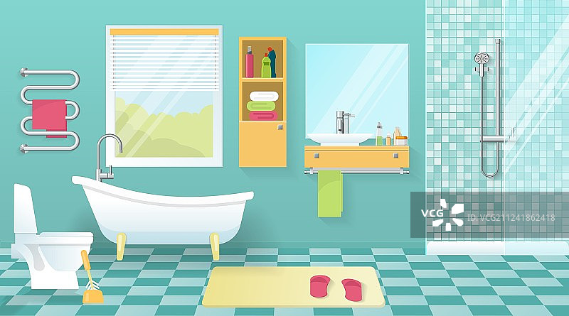 现代浴室内饰图片素材