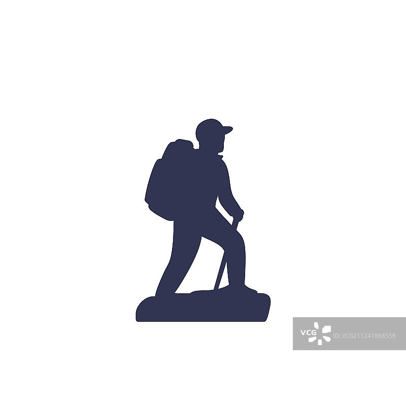 徒步旅行者图标图片素材