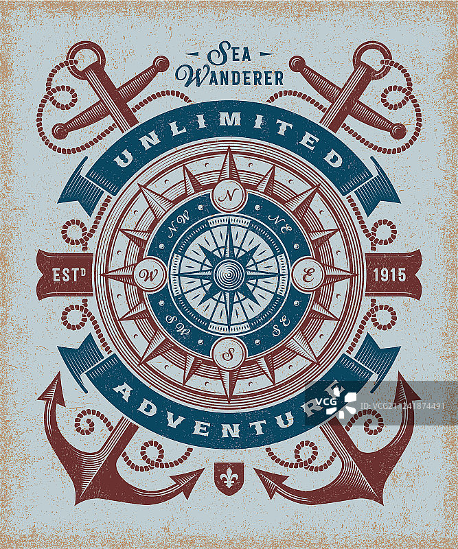 复古无限冒险排版图片素材