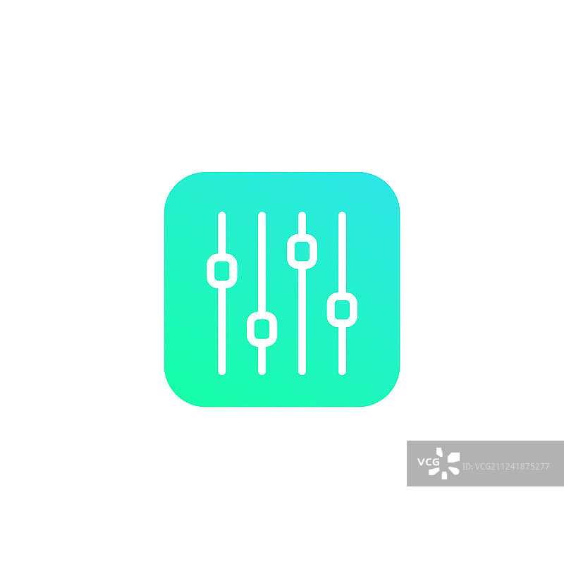 滑块栏图标线条艺术图片素材