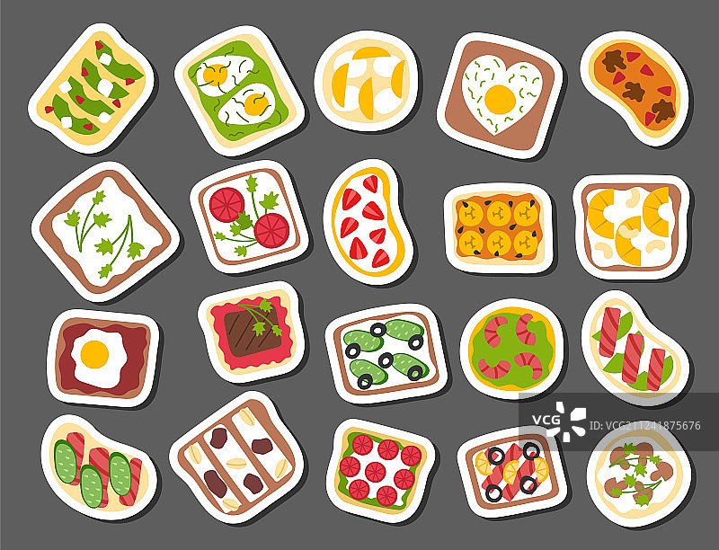 早餐吐司切片三明治图片素材