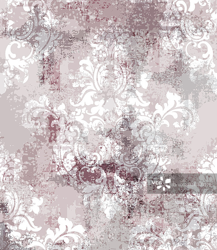 巴洛克纹理图案花卉装饰图片素材