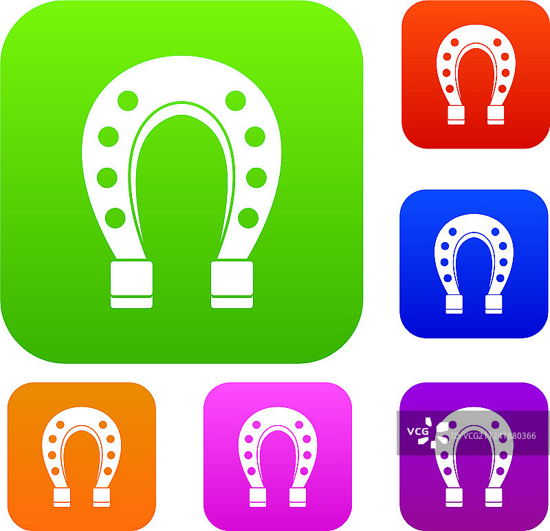 马蹄铁合集图片素材