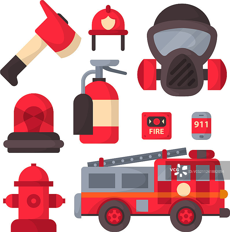 消防安全设备及应急工具图片素材