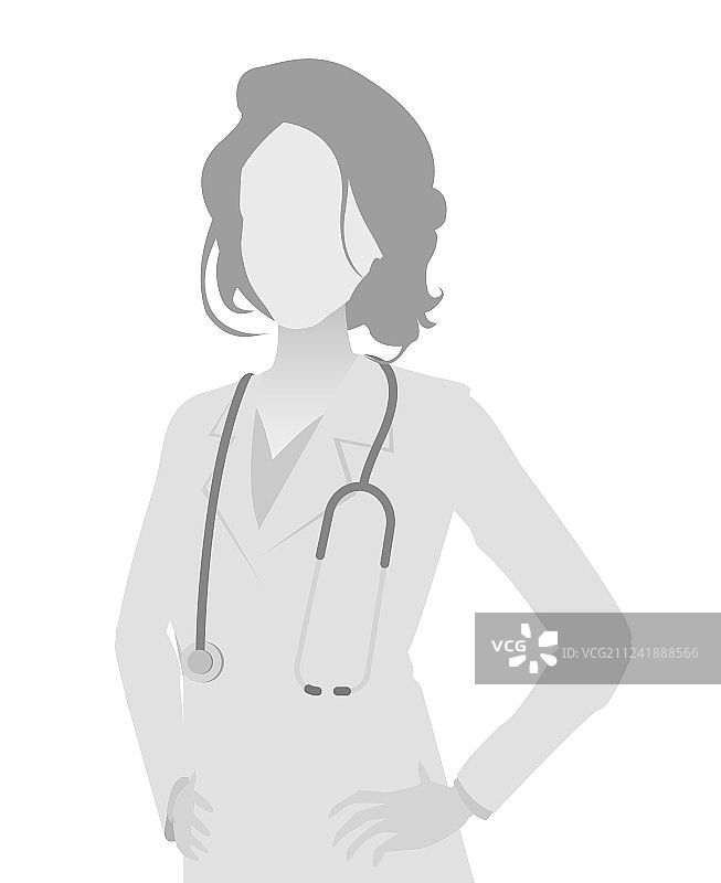 默认占位医生半身像图片素材