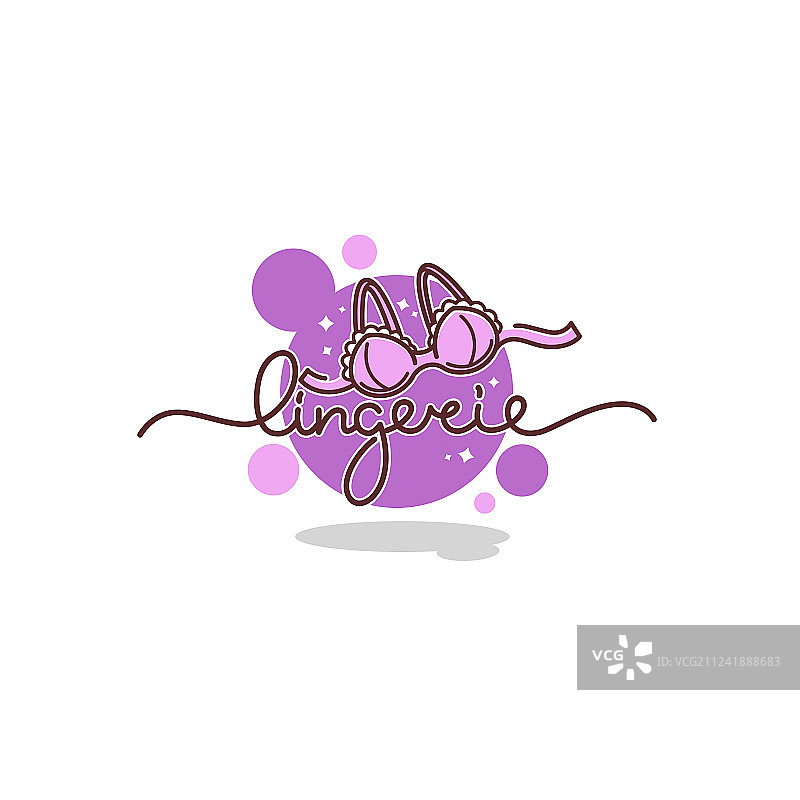 女士内衣和字母组合图片素材