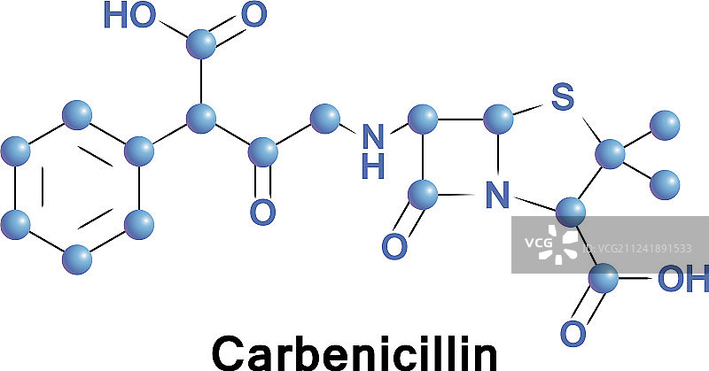 羧苄青霉素是一种杀菌抗生素图片素材
