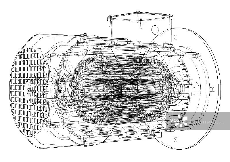 电动机草图图片素材