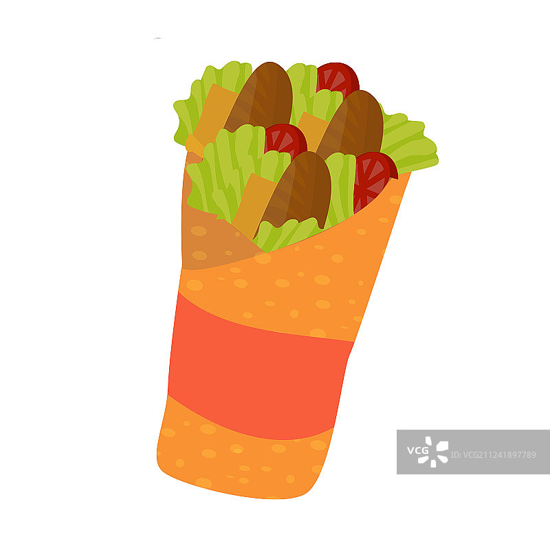 土耳其烤肉或沙威玛图片素材