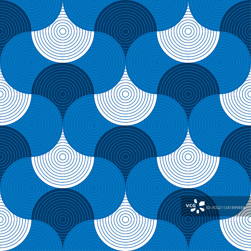 抽象几何海水无缝图案图片素材