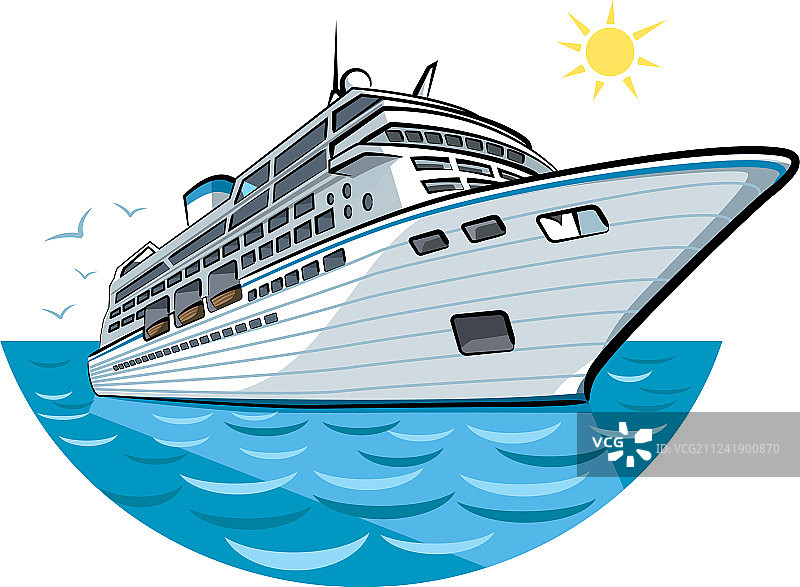 大型远洋班轮图片素材