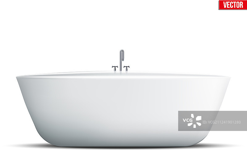 独立现代浴缸图片素材