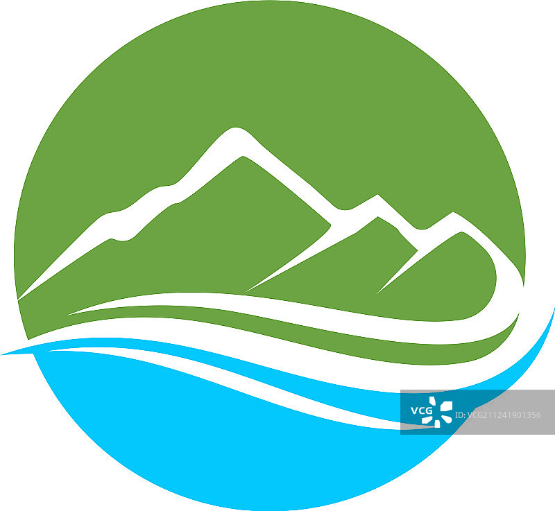 山水logo商业模板图片素材