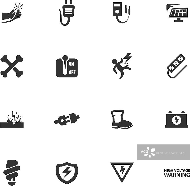 高压图标集图片素材