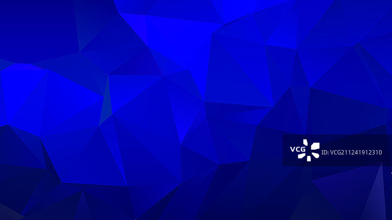 蓝色色调时尚低多边形背景设计图片素材