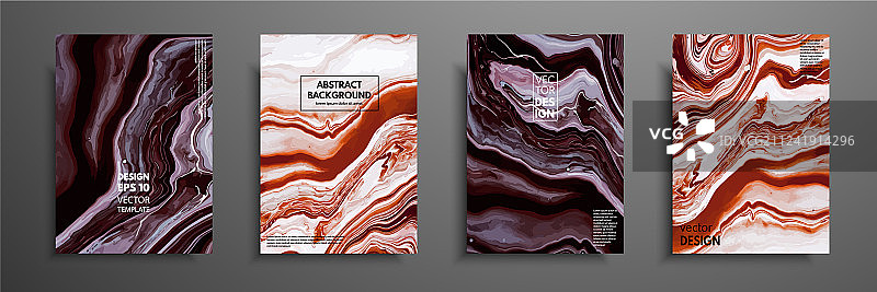 大理石漩涡或玛瑙液体波纹图片素材