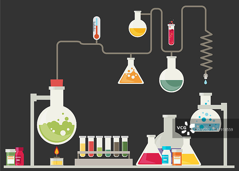 医疗实验室信息图表图片素材