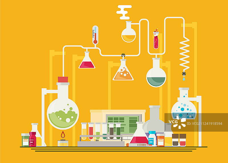 医疗实验室信息图表图片素材