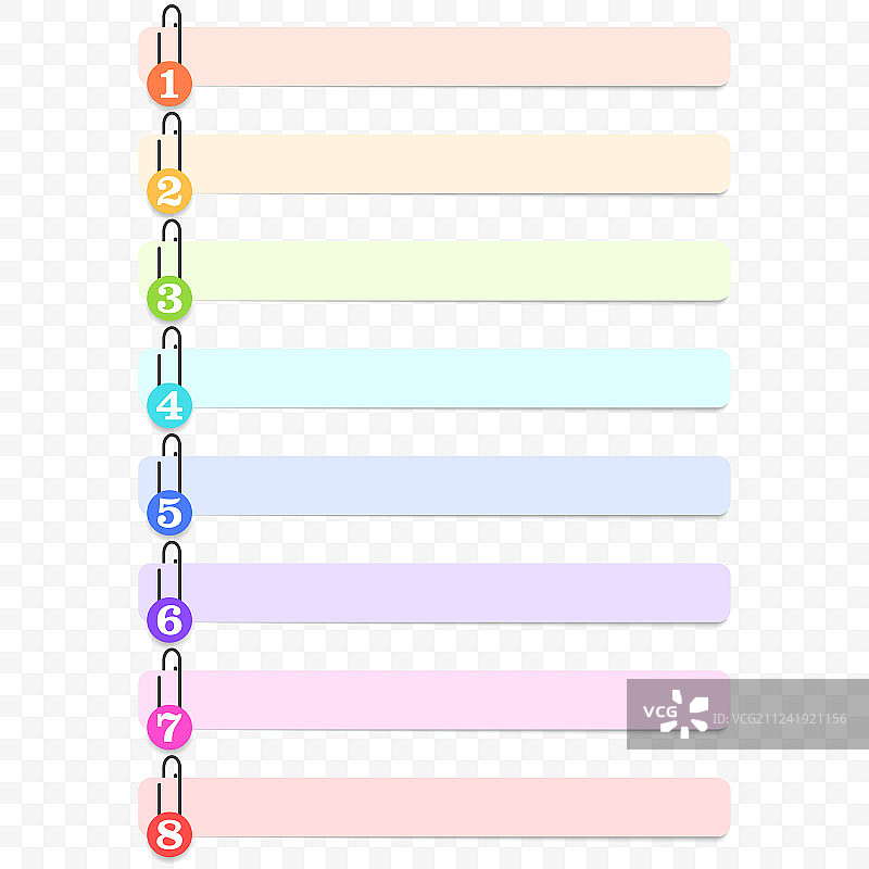 圆形编号订书钉贴纸图片素材