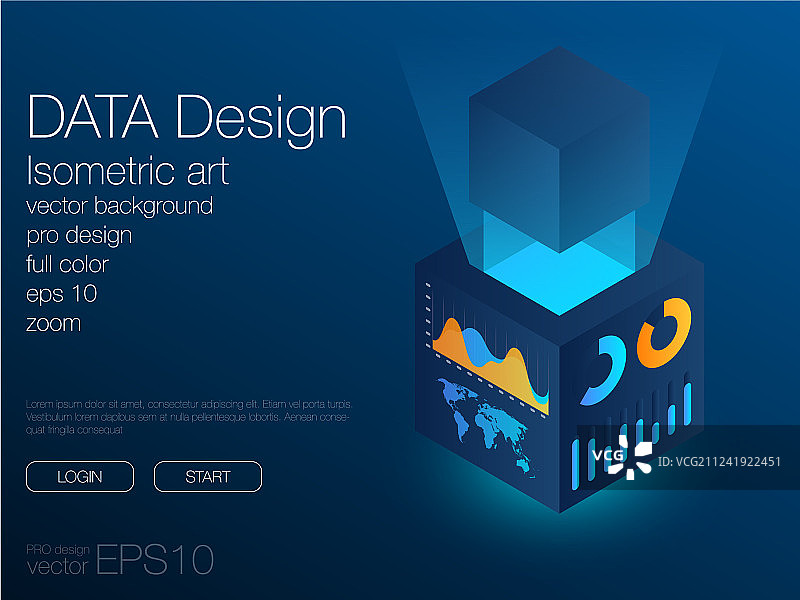 具有现代设计的仪表盘信息图表模板图片素材