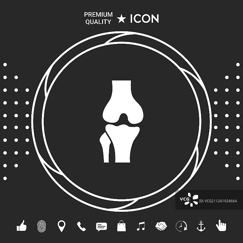膝关节图标图形元素图片素材