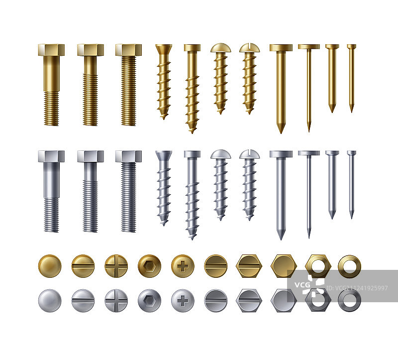 紧固件合集图片素材