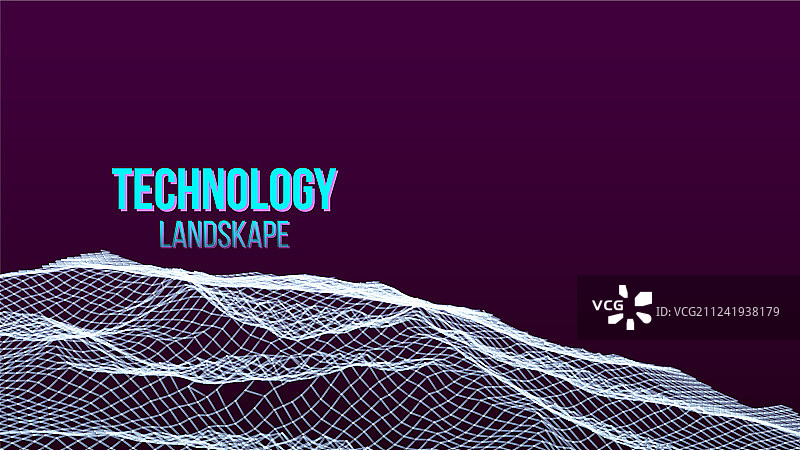 抽象数字景观背景图片素材