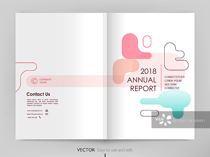 年度报告封面设计图片素材