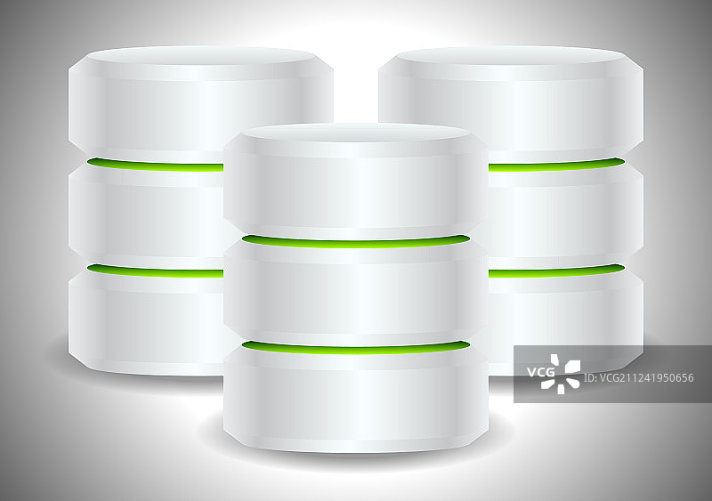 金属圆柱体硬盘驱动器服务器图片素材