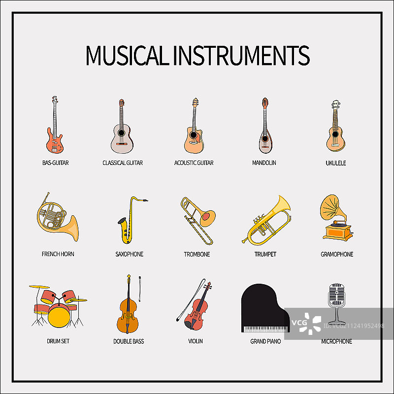 乐器图标合集图片素材