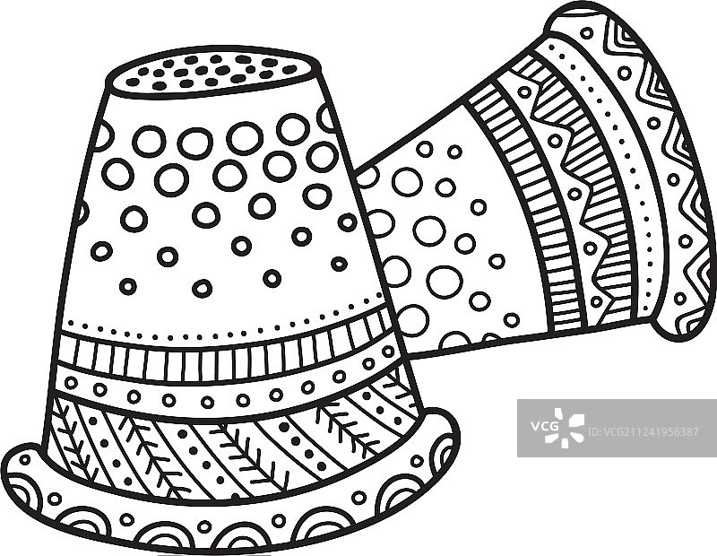 波西米亚风格的顶针图片素材