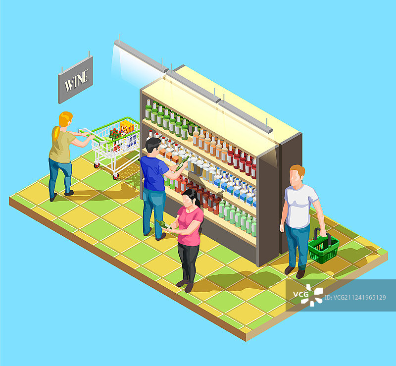 酒精饮料部门构成图片素材