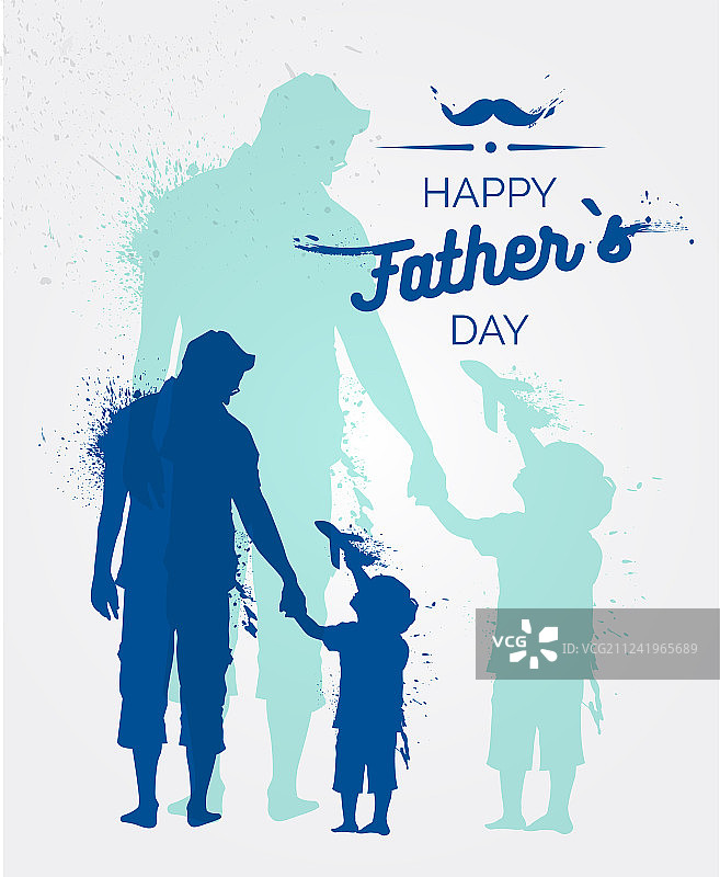 父亲节快乐宣传单banner或海报图片素材