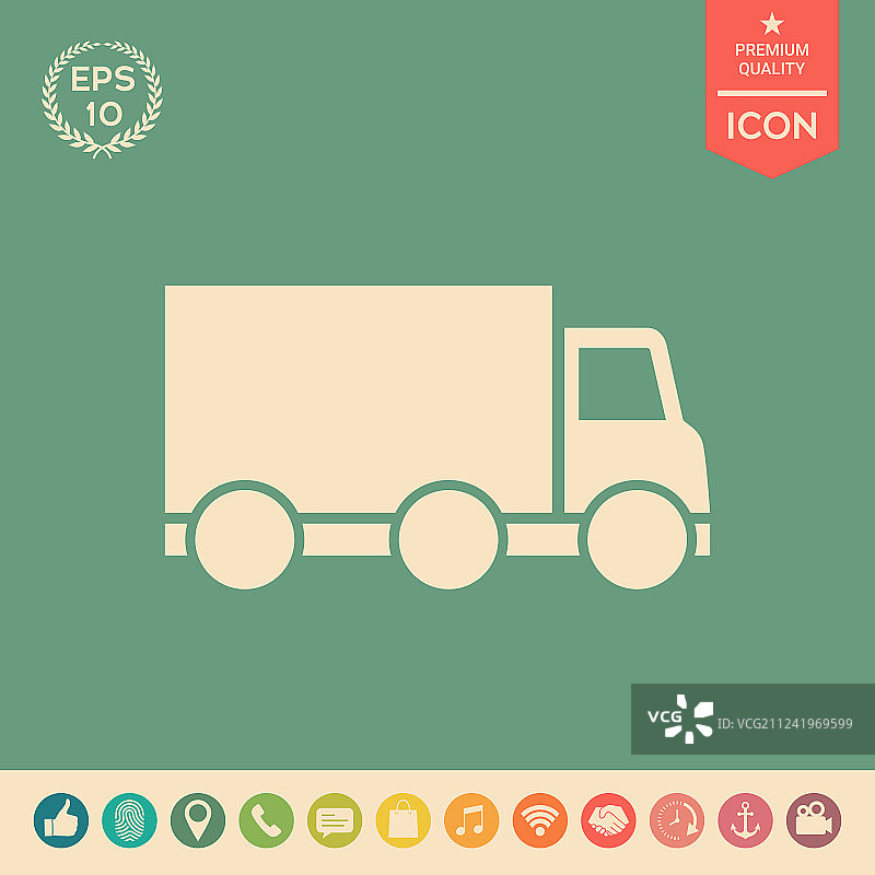 送货车图标图片素材