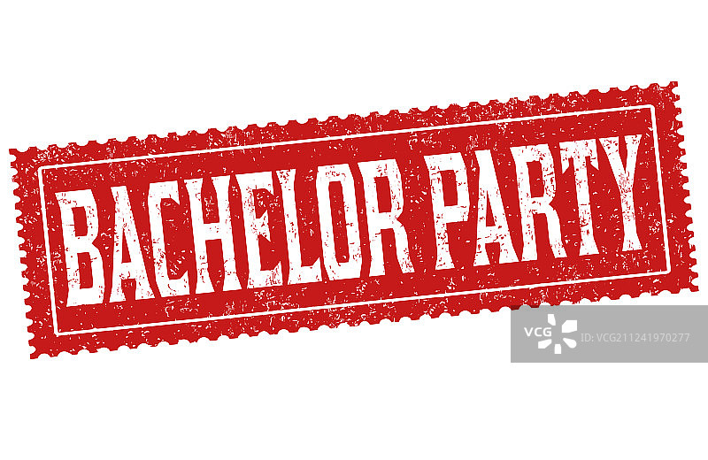 单身派对标志或图章图片素材