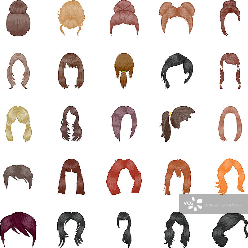 发型图标包图片素材
