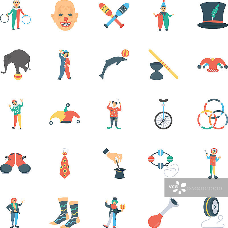 马戏团图标合集图片素材