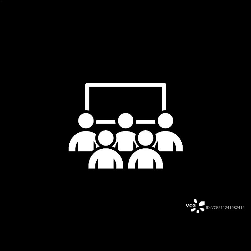 商务会议图标扁平设计图片素材